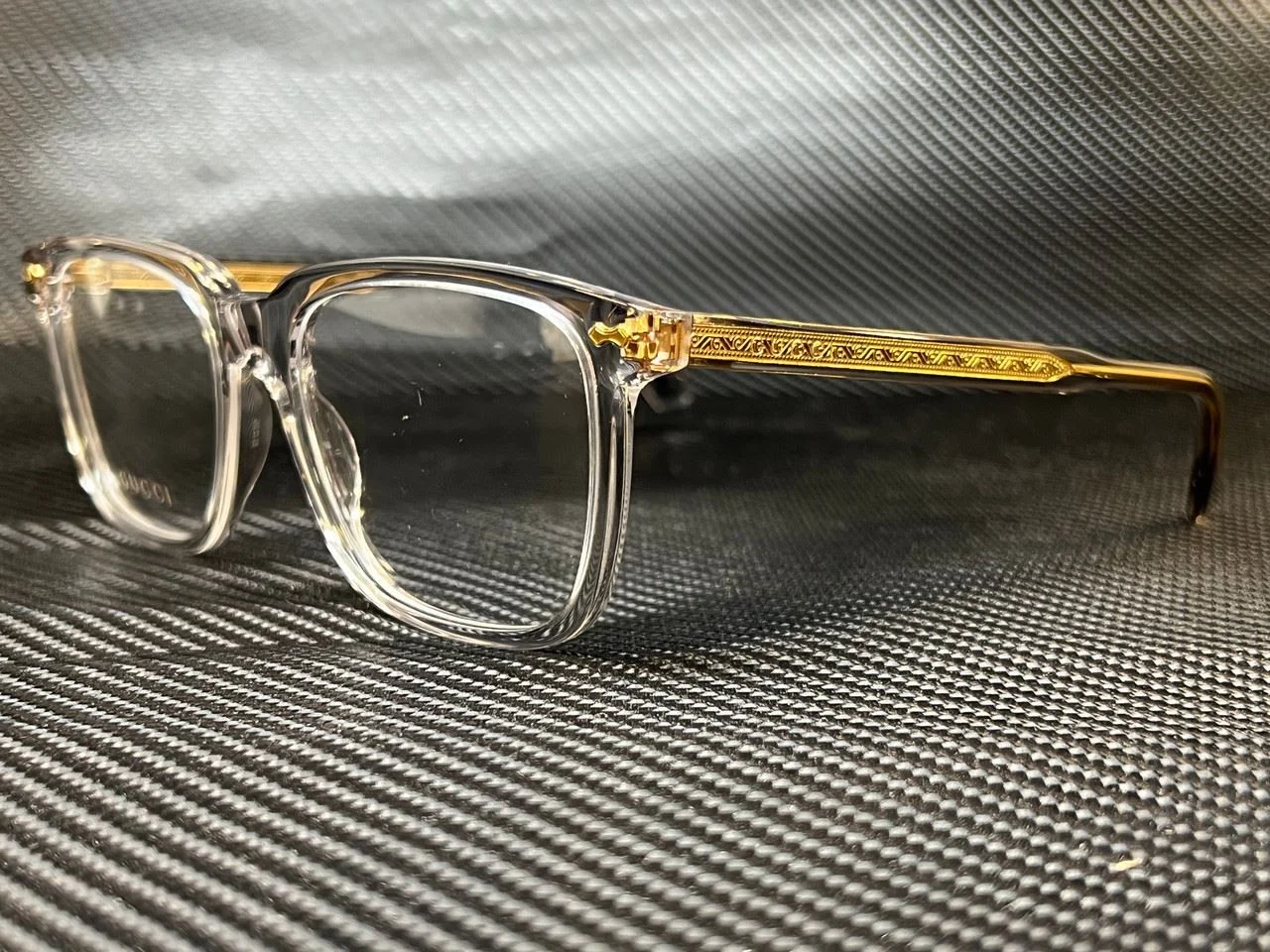 GUCCI GG0737O 016 Grey Square 56 mm Men