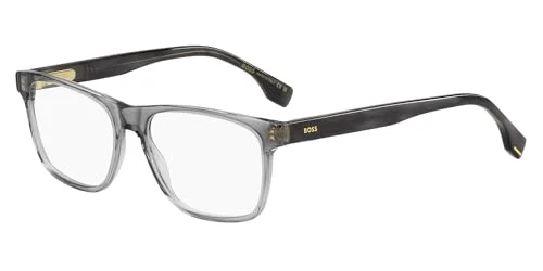 HUGO BOSS 1424 8HT Eyeglasses Grey Blue Frame 56mm