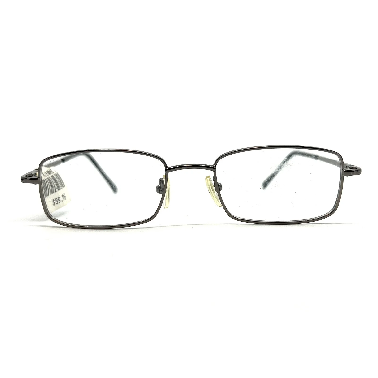 MM5102 GM Gunmetal Gray Rectangular Mens Eyeglasses Frames 56[]17 145 mm