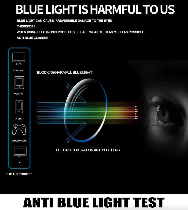 Rimless Blue Light Blocking Reading Glasses Men Women Computer Myopia Lens Eyewear Metal Frameless Prescription Eyeglasses Frame 3