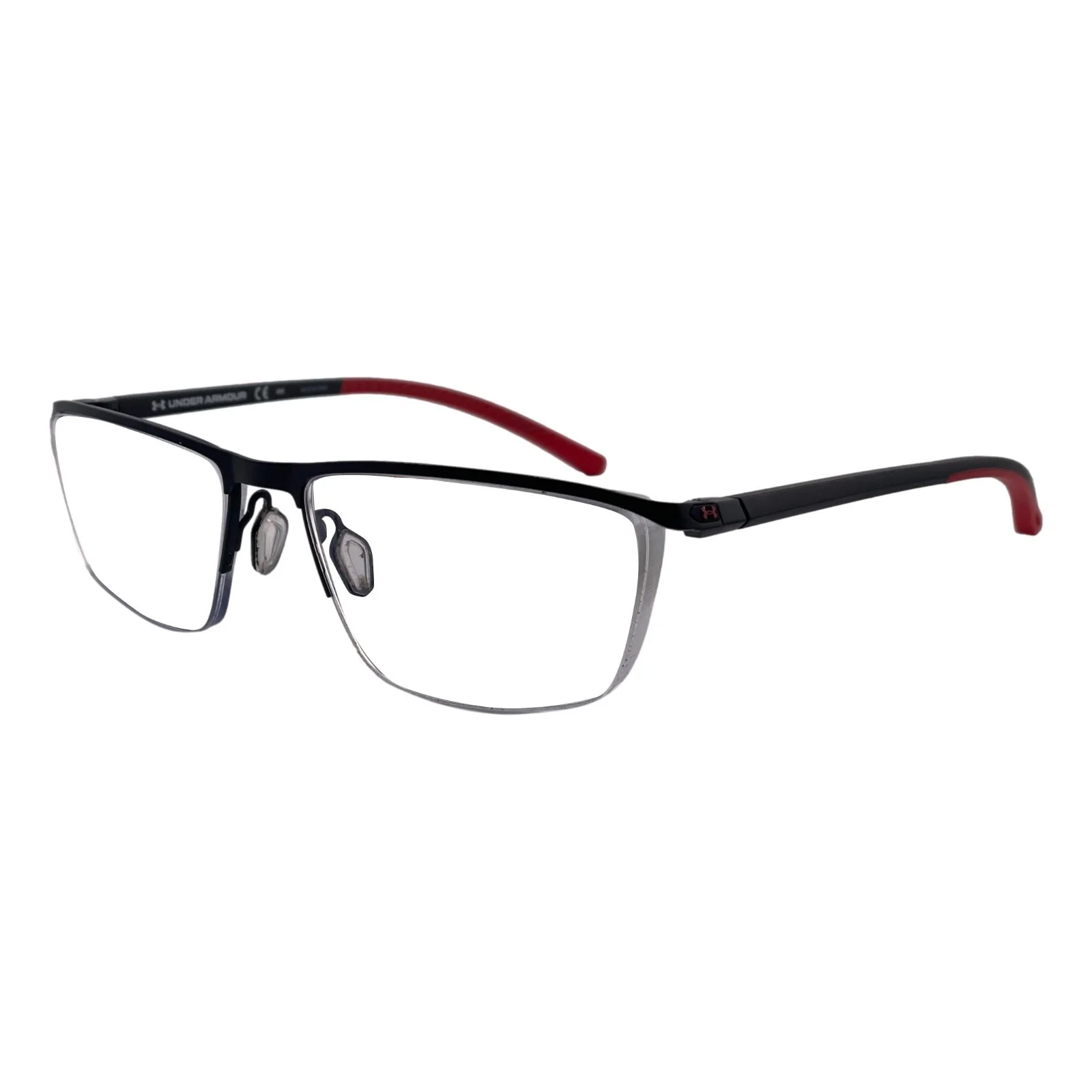 Under Armour Matte Black Half Rim Eyeglasses Frames 56mm 17mm 145mm -UA5003/G
