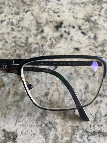 Versace VE 1232 Eyeglasses Frames 1261 Matte Black 56-16-145 56mm White Case 2